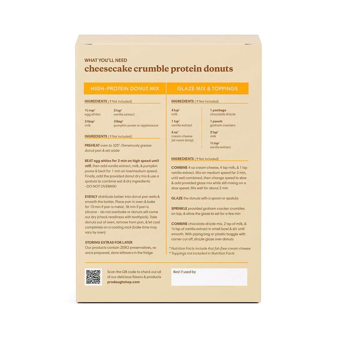 Standard Flavors Protein Donut Mixes - One Time Purchase - Image 48